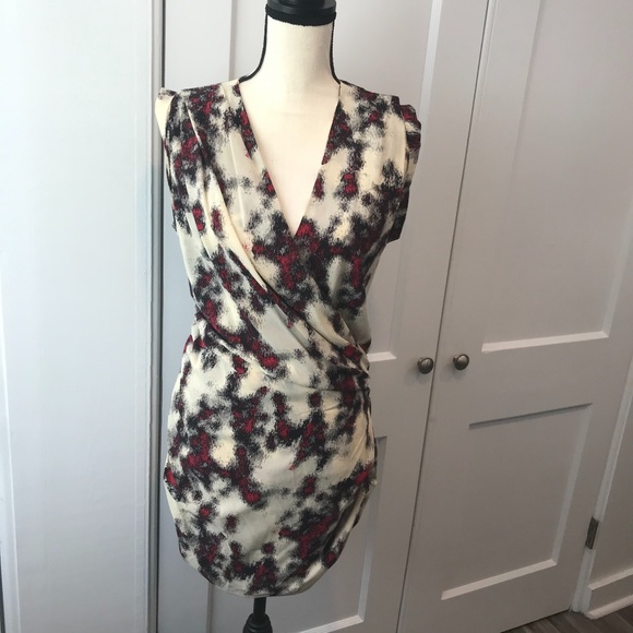 IRO Dresses & Skirts - IRO Surplice Front Side-Shirred Dress